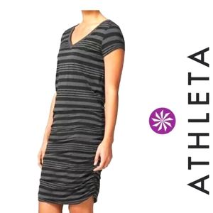 NWT Athleta Topanga V-neck Cinch Side Midi Dress Size Small
